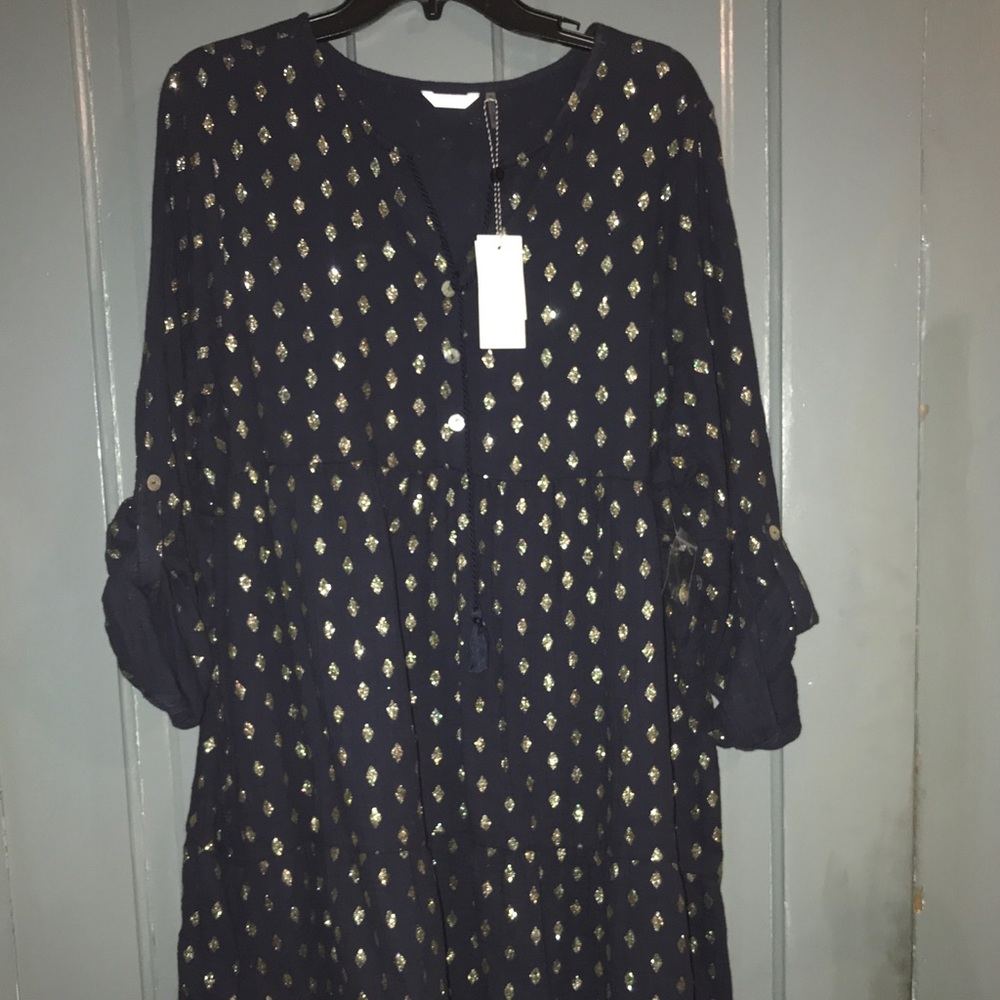 NWT BLUE GLITTER DRESS